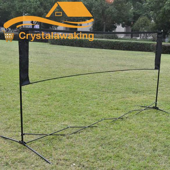 Professional Training Square Mesh Badminton Net Green